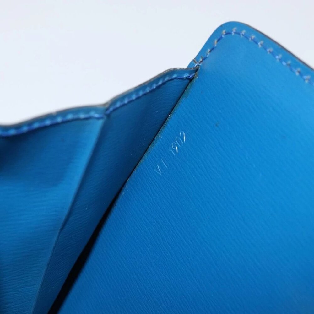 LOUIS VUITTON Epi Capuchin Shoulder Bag Blue M52345 LV Auth 149056 - Picture 10 of 16